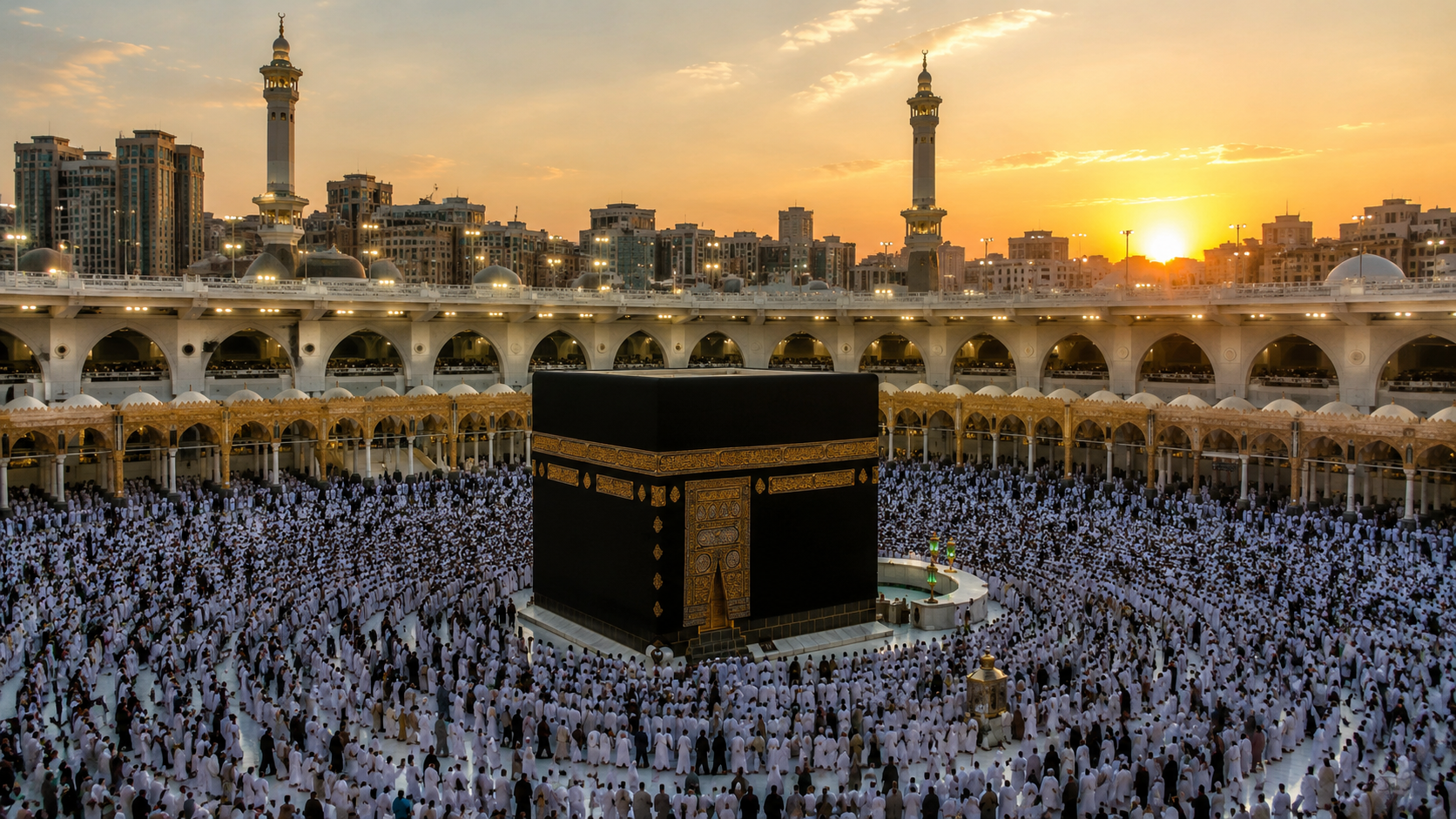 La Kaaba à la Grande Mosquée de Makkah lors de l'Omra