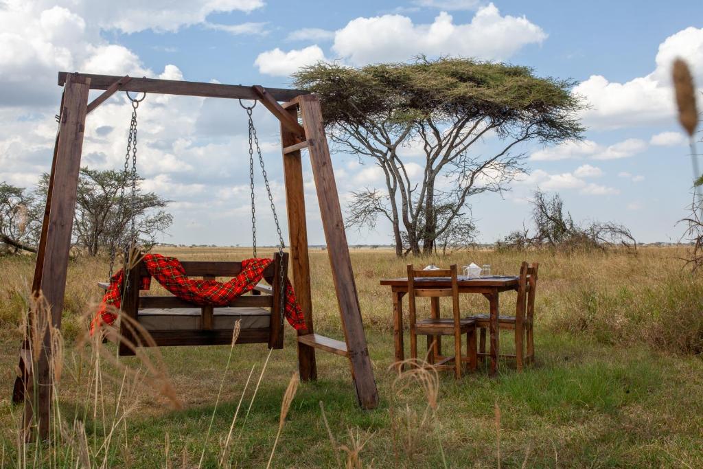 Départ matinal pour découvrir Serengeti. La longue piste vous mènera sur ses vastes plaines, lieu de vie des plus grands animaux de la savane et vous profiterez de l’après-midi en safari. Au coucher du soleil, dîner au feu de camp sur le territoire des fauves. Installation au lodge MAWE TENTED CAMP.